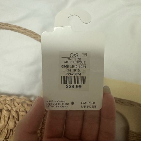 Rattan Woven Round Tassel Handbag - Picture 7 of 9